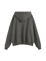 FIGURE ZIPPER UP HOODIE OVERSIZED