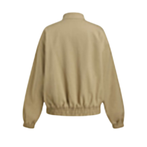 Reversible Cotton-blend Stand Collar Houndstooth Jacket