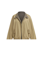 Reversible Cotton-blend Stand Collar Houndstooth Jacket