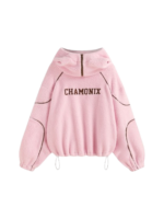 HOKKAIDO FLEECE GRAPHIC ZIP HOODIE HALF