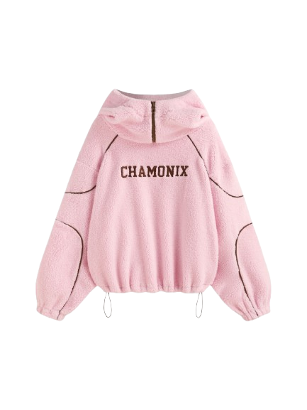 HOKKAIDO FLEECE GRAPHIC ZIP HOODIE HALF HOKKAIDO FLEECE GRAPHIC ZIP HOODIE HALF