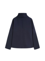 Wool-look High Neck Double Jacket