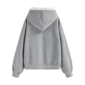 COTTON-BLEND 23 GRAPHIC TERRY TRIM HOODIE