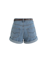Denim With Belt Shorts