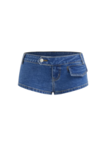 Stretch Cider Denim Low Rise Shorts