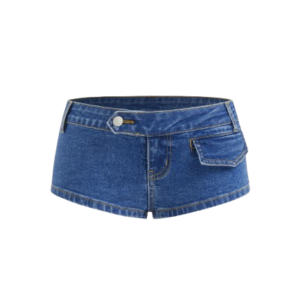 Stretch Cider Denim Low Rise Shorts