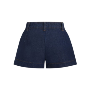 Denim Mid Rise Shorts Micro