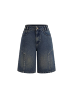 Cider Denim Mid Rise Pocket Jorts