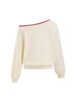 COTTON-BLEND STRAWBERRY GRAPHIC SWEATSHIRT