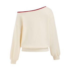 COTTON-BLEND STRAWBERRY GRAPHIC SWEATSHIRT