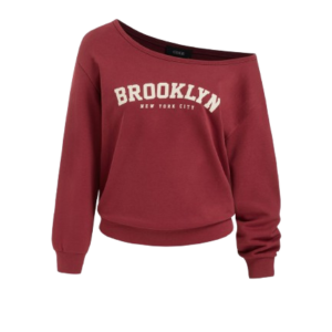 BROOKLYN TERRY COTTON-BLEND SWEATSHIRT