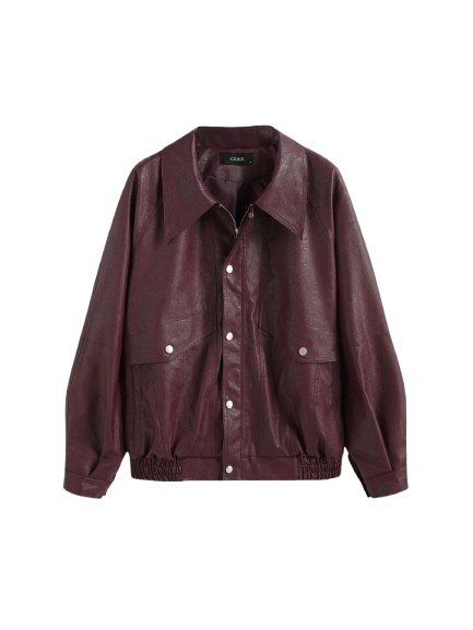 Faux Leather Jacket Zipper Faux Leather Jacket Zipper