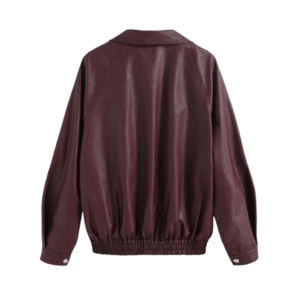 Faux Leather Jacket Zipper