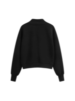 V-NECK SOLID SWEATSHIRT HALF ZIP