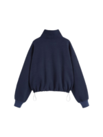 FLEECE ZIP THROUGH SWEATSHIRT DRAWSTRING