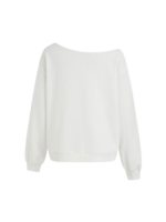 TERRY ASYMMETRICAL NECK DOG SWEATSHIRT