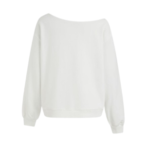 TERRY ASYMMETRICAL NECK DOG SWEATSHIRT